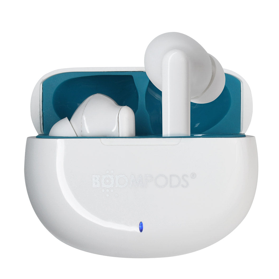 <b>Skim</b> sustainable true wireless earbuds